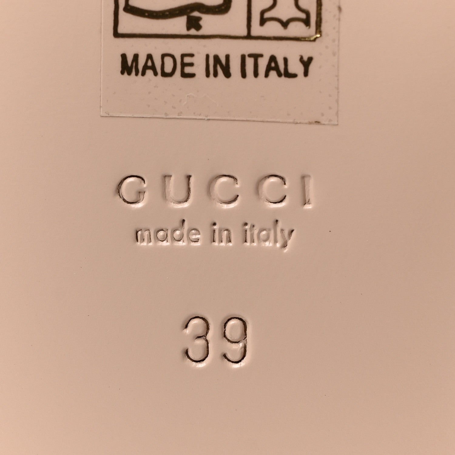 Gucci Azalea Calfskin GG Monogram Bi-Color Debossed Womens Princetown Slippers 39 White Black 6 of 9