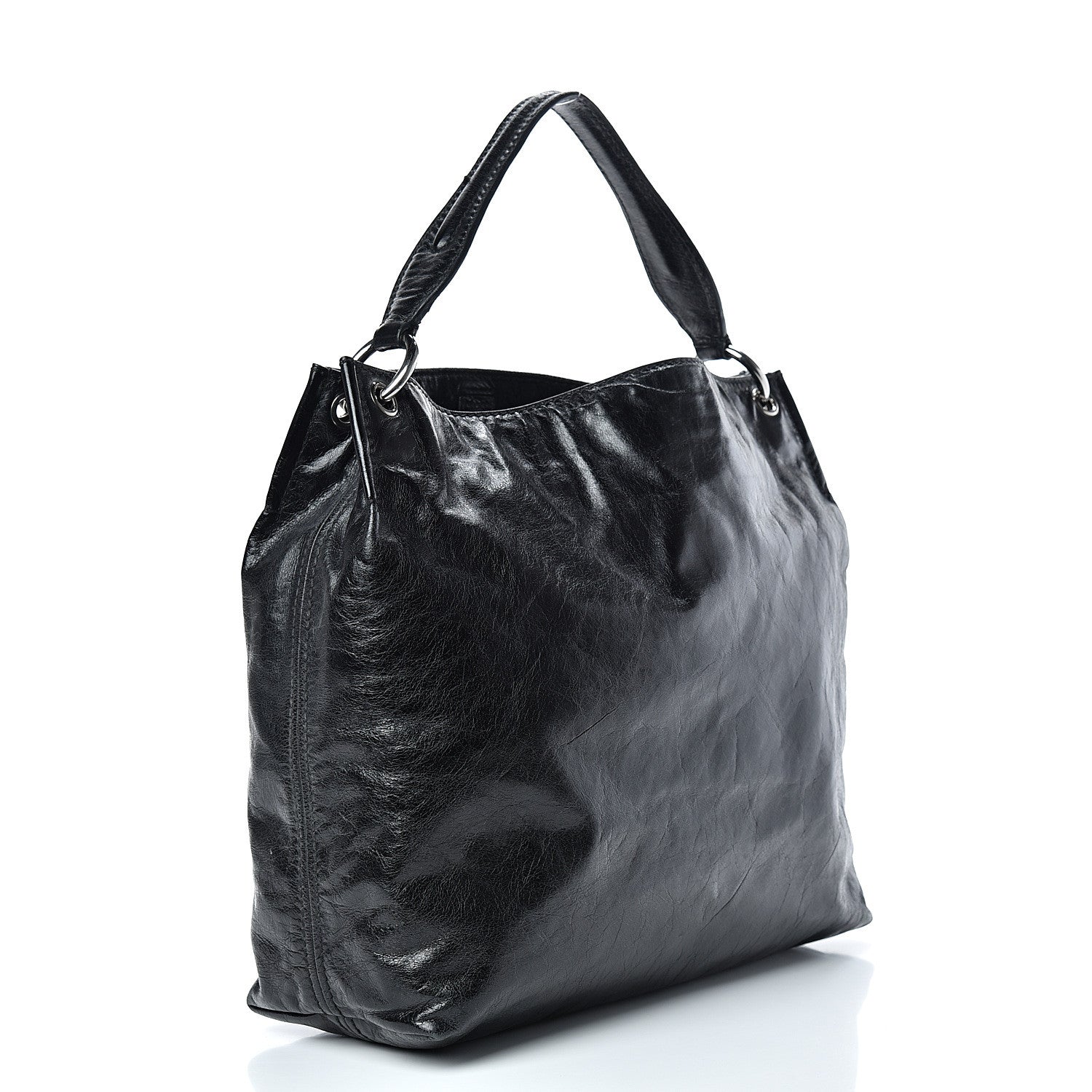Prada Vitello Shine Hobo Black 2 of 12