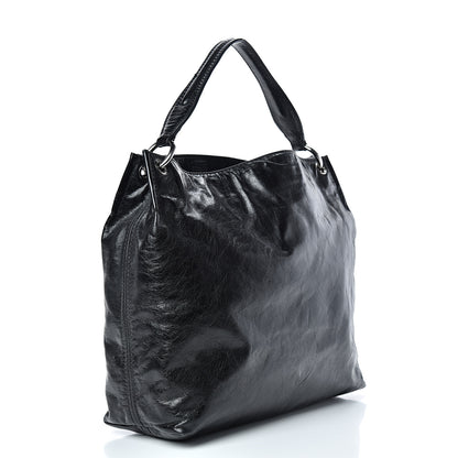 Prada Vitello Shine Hobo Black 2 of 12