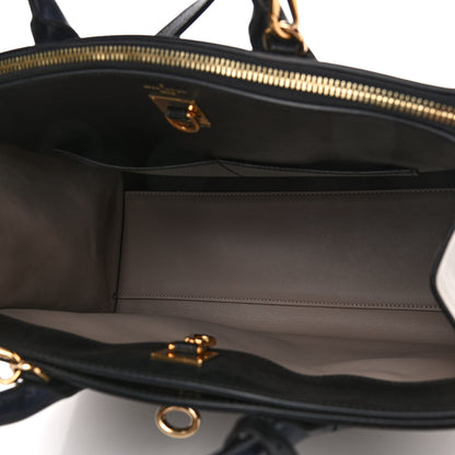Louis Vuitton Calfskin City Steamer MM Gris Black 4 of 6