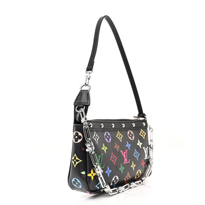 Louis Vuitton LV X TM Monogram Multicolor Pochette Accessories Black 3 of 9