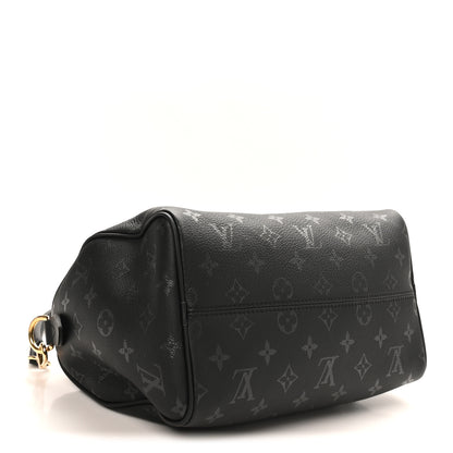 Louis Vuitton Calfskin Monogram LV Bliss Speedy Bandouliere 25 Black 4 of 9