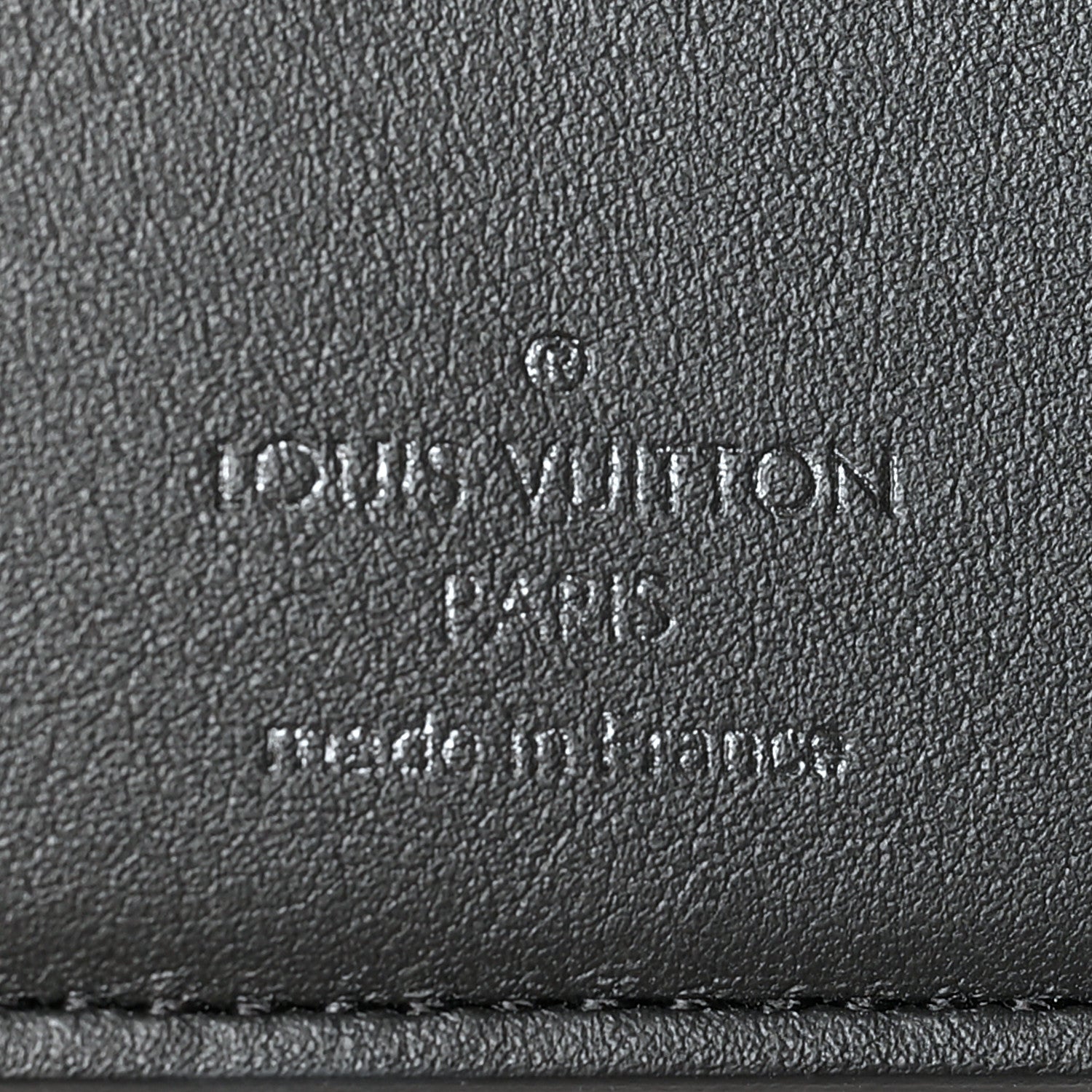 Louis Vuitton Calfskin Monogram Shadow Pocket Organizer Black 6 of 7