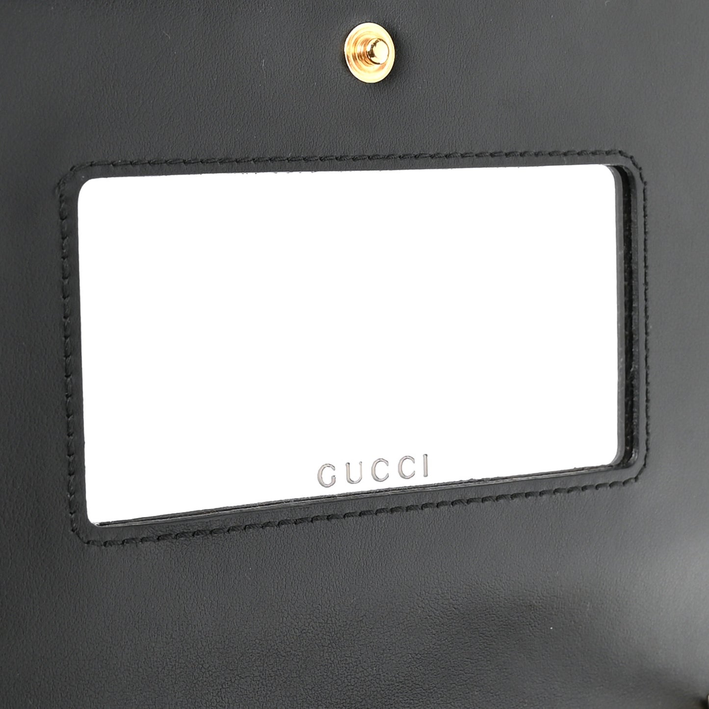 Calfskin GG Matelasse Chain Wallet Black
