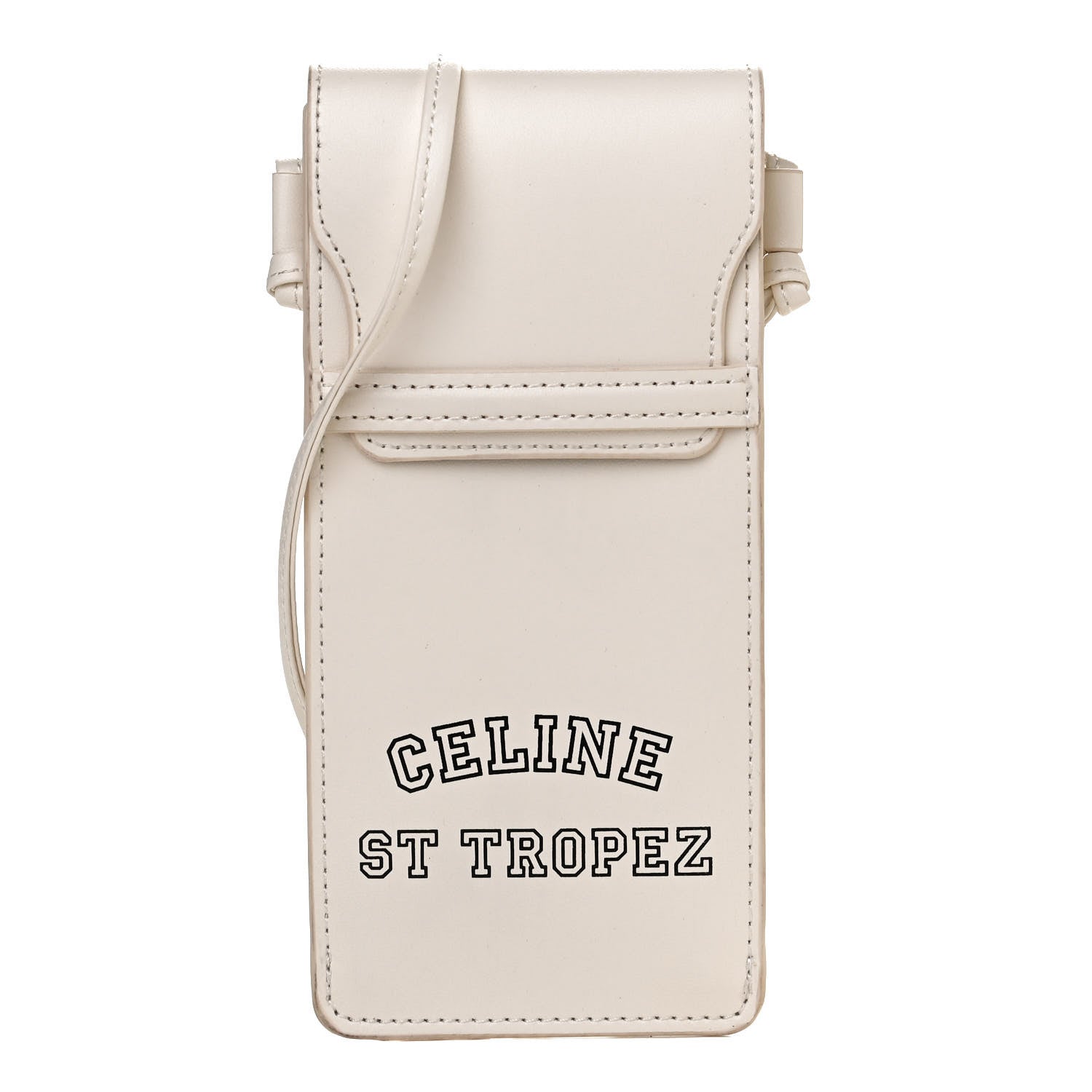 Celine Calfskin St Tropez Sunglasses Pouch White 1 of 8