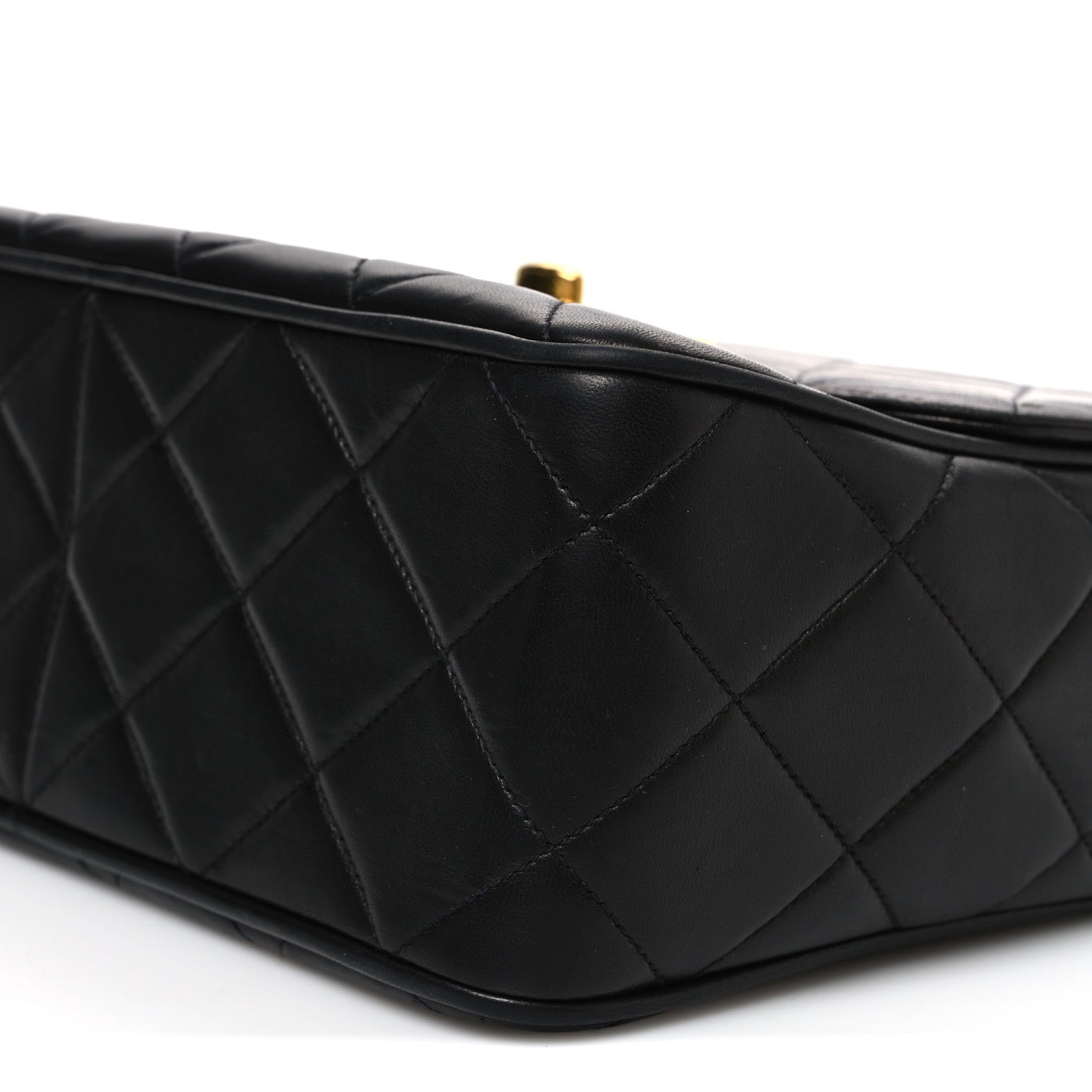 Chanel Lambskin Quilted Medium Single Flap Black 11 of 12