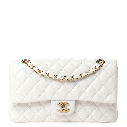 Chanel Caviar Quilted Medium Double Flap White 1 of 10
