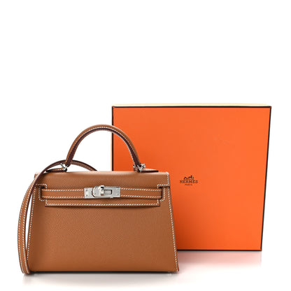 Hermes Epsom Mini Kelly Sellier 20 Gold 10 of 10