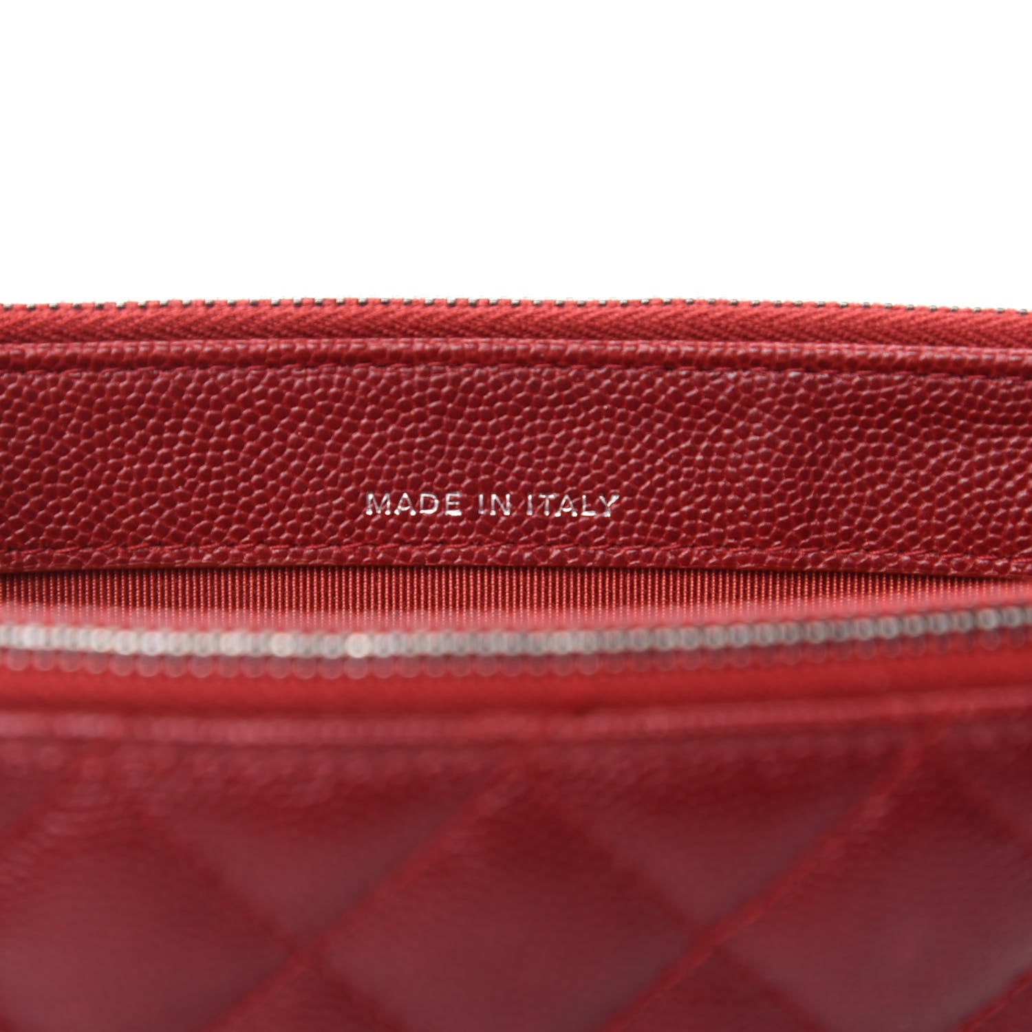 Chanel Caviar Quilted Small Clutch With Chain Red 10 of 12