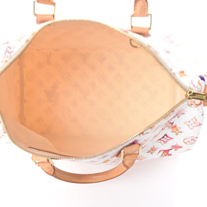 Louis Vuitton Watercolor Aquarelle Speedy 35 White 5 of 8
