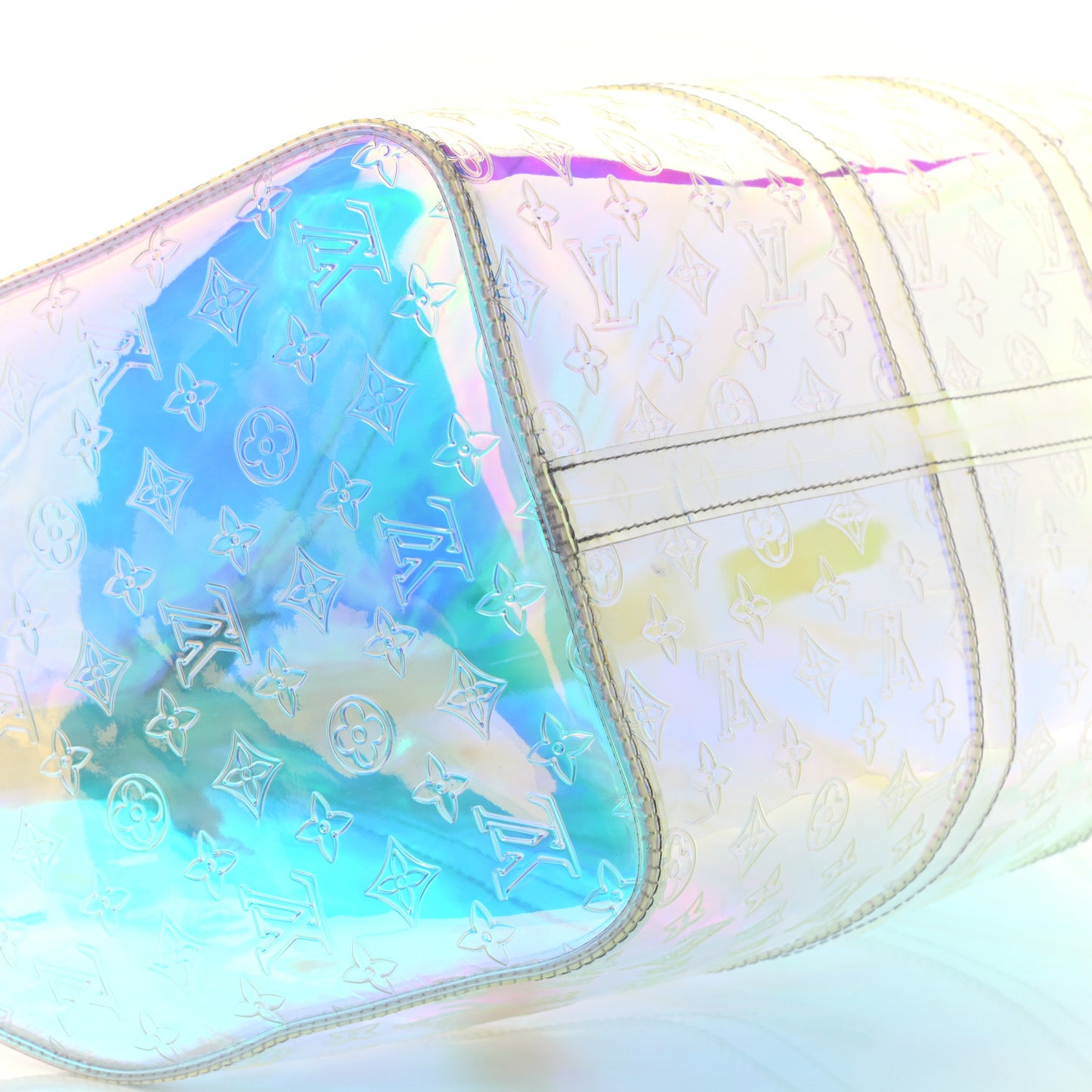 PVC Monogram Keepall Bandouliere 50 Iridescent Prism