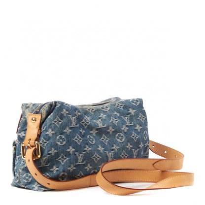 Louis Vuitton Monogram Denim Baggy PM Blue 2 of 7