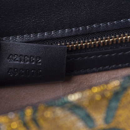 Gucci Iridescent Brocade Small Sylvie Shoulder Bag Gold 9 of 9