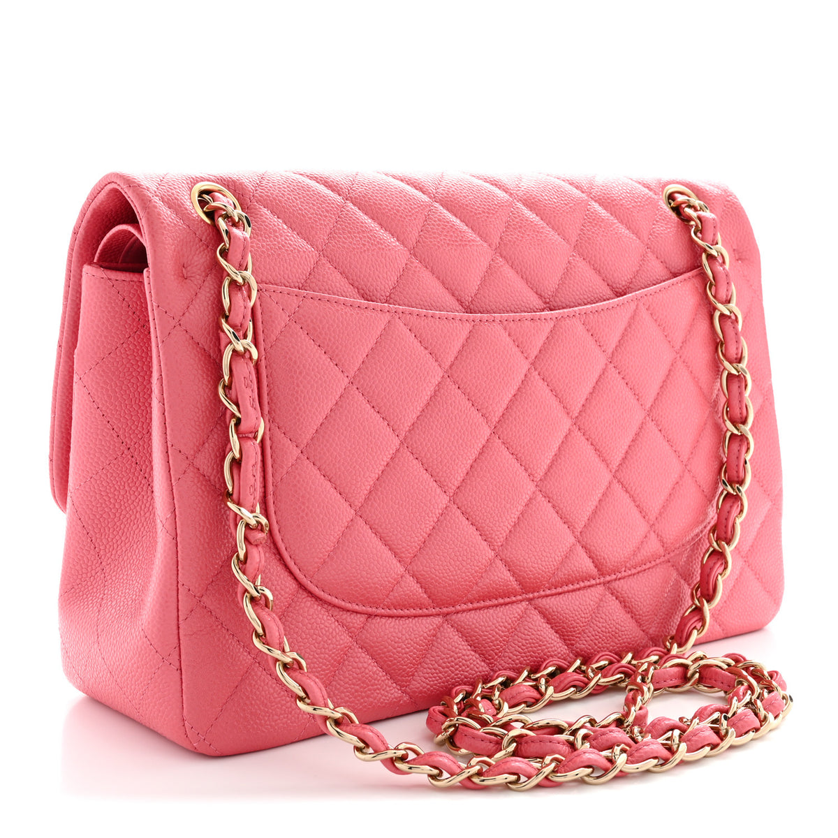 Chanel Lambskin Quilted Jumbo Double Flap Pink 3 of 11