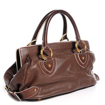 Marc Jacobs Leather Front Pocket Satchel Taupe 3 of 9