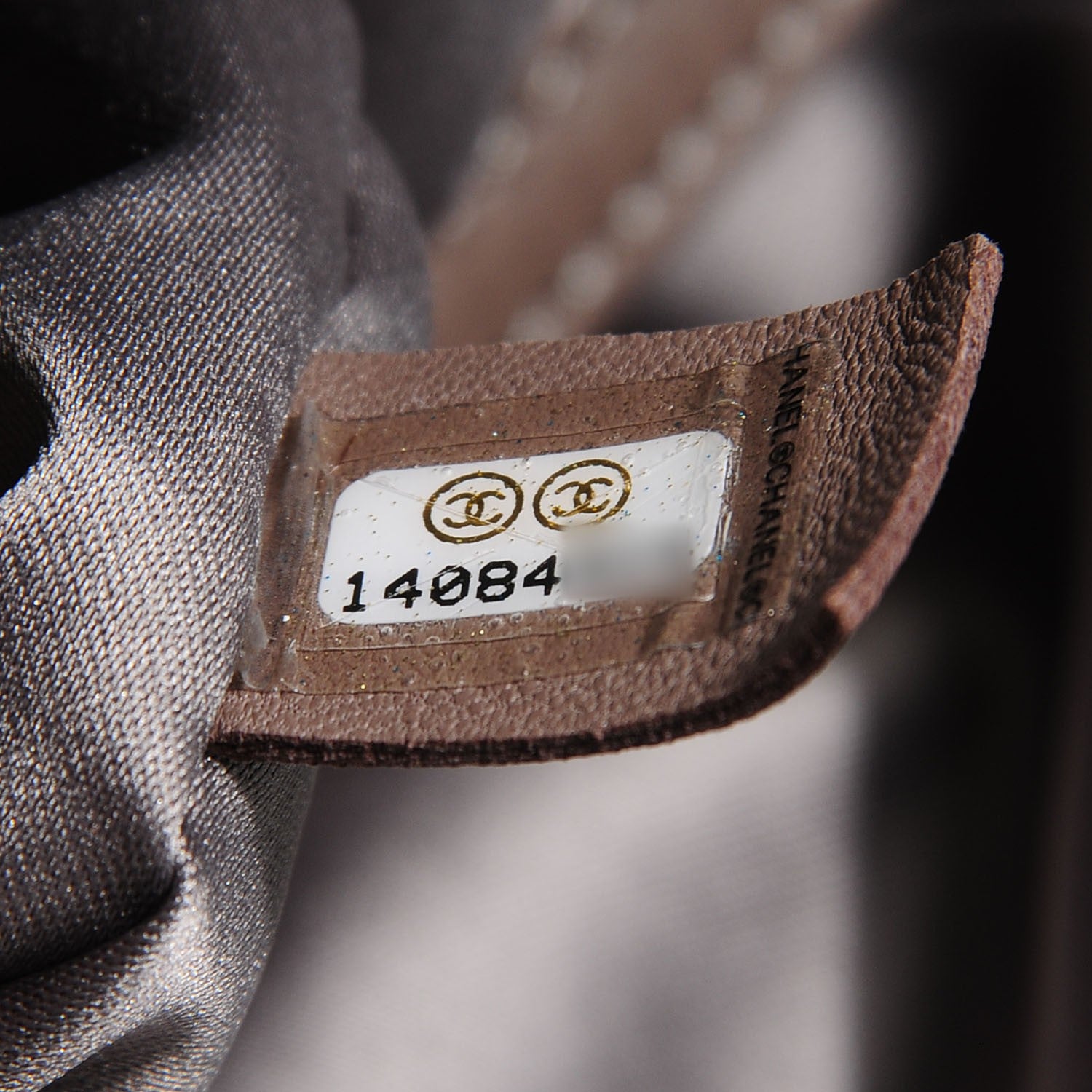 Chanel Vinyl Mohair Trimmed CC Bonbons Tote Silver 7 of 7