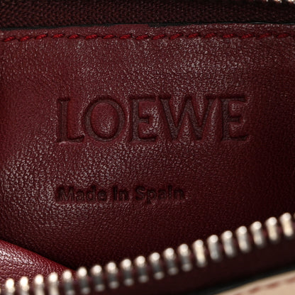 Loewe Calfskin Puzzle Colorblock Coin Card Holder Wine Garnet 7 of 8