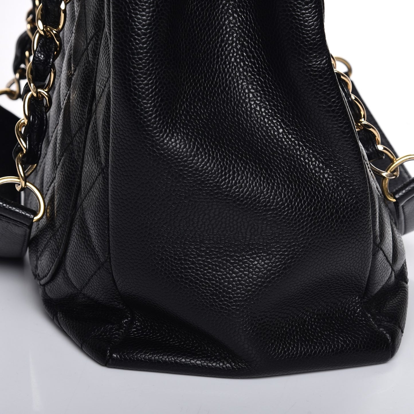 Caviar Quilted Grand Shopping Tote GST Black