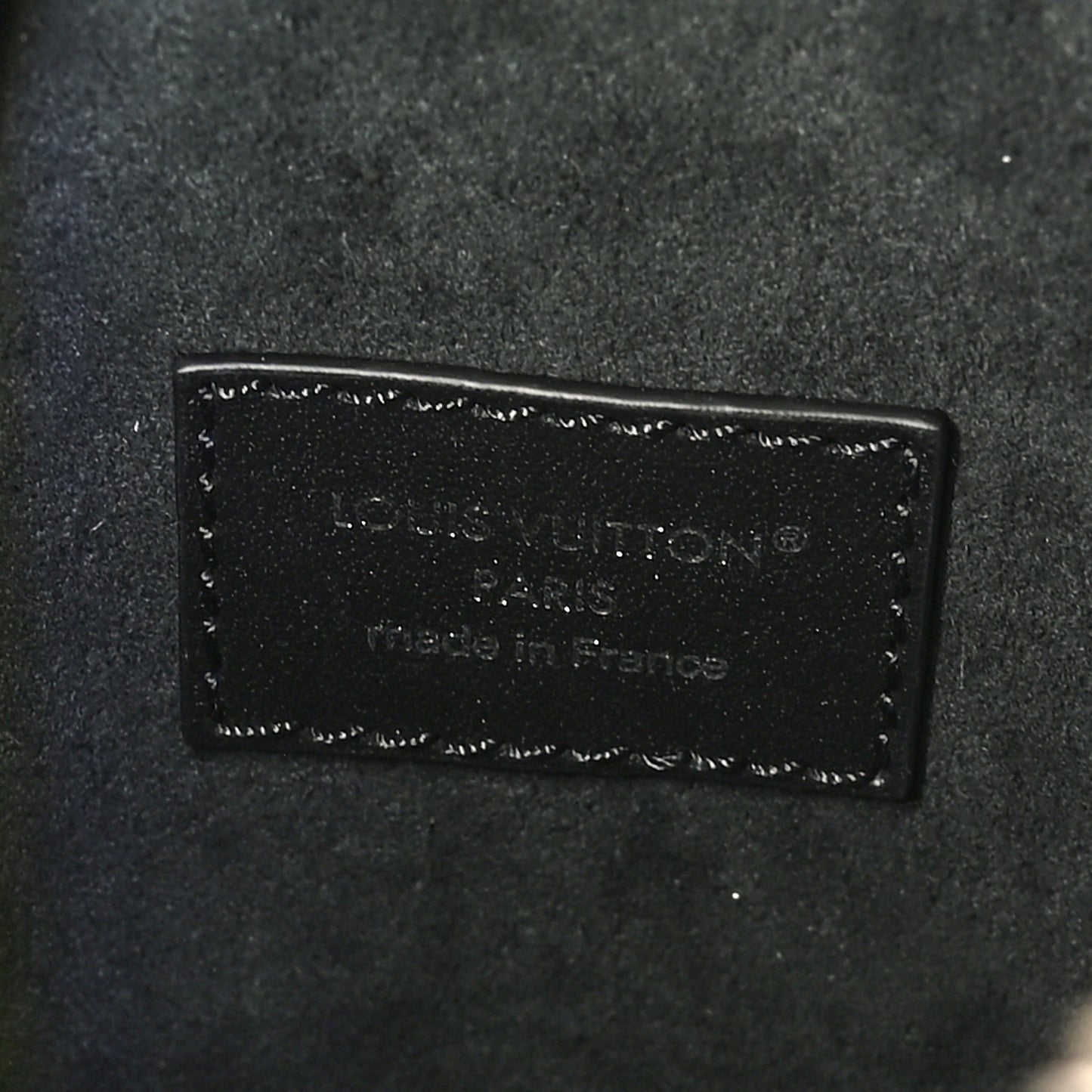 Calfskin Debossed Monogram Side Trunk Black