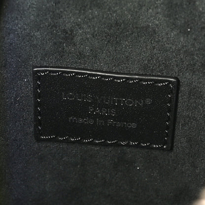 Louis Vuitton Calfskin Debossed Monogram Side Trunk Black 6 of 10