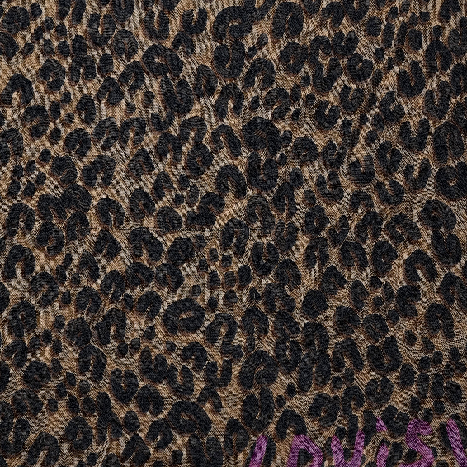 Louis Vuitton Cashmere Silk Leopard Etole Stole Marron 2 of 5