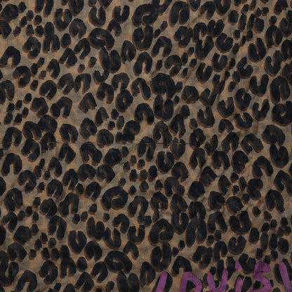 Louis Vuitton Cashmere Silk Leopard Etole Stole Marron 2 of 5