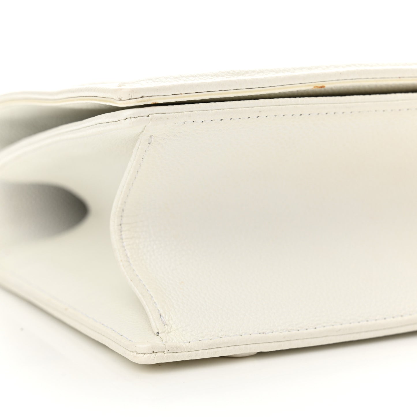 Calfskin Medium Diorama Flap Bag Off White