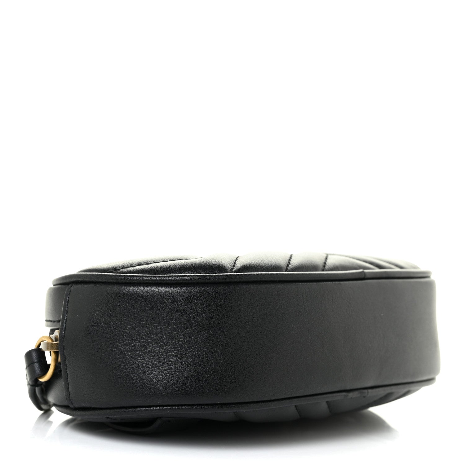 Gucci Calfskin Matelasse GG Marmont Belt Bag 85 34 Black 4 of 12
