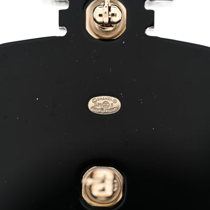 Chanel Pearl Resin CC No 5 Perfume Bottle Brooch Red Black 4 of 5