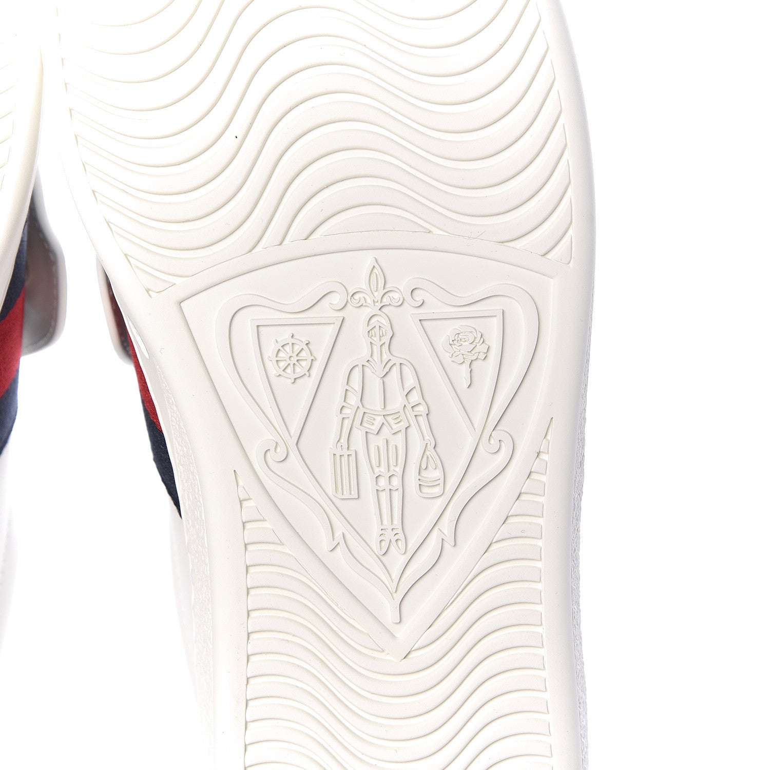 Gucci Calfskin Ayers Web Tiger Embroidered Mens Ace Sneakers 10.5 White 8 of 12