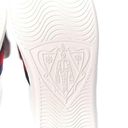 Gucci Calfskin Ayers Web Tiger Embroidered Mens Ace Sneakers 10.5 White 8 of 12