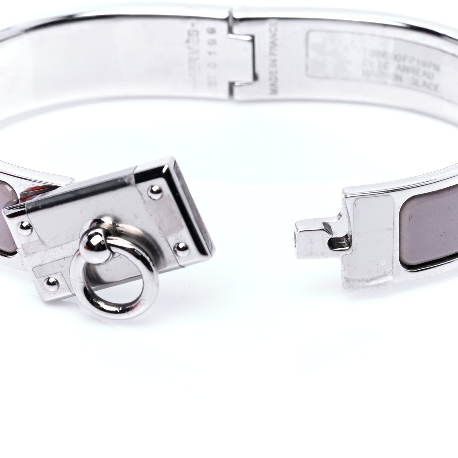 Hermes Enamel Clic Anneau Bracelet PM Marron Glace 5 of 6