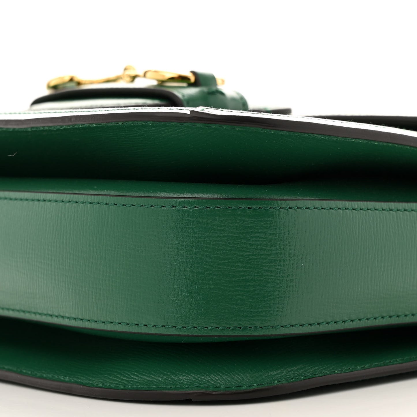 Azalea Calfskin Horsebit 1955 Shoulder Bag New Shamarock Emerald