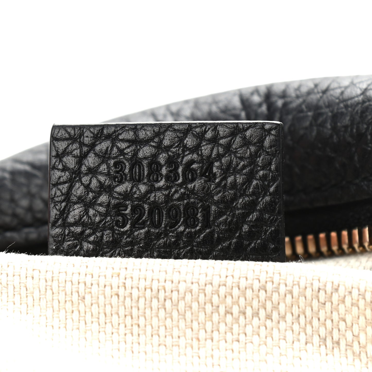 Pebbled Calfskin Small Soho Disco Bag Black