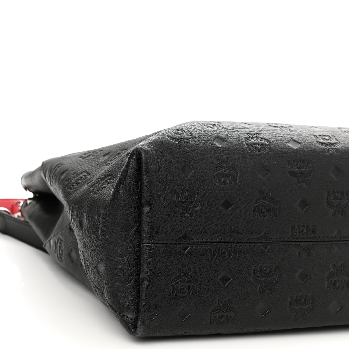 Calfskin Ottomar Monogram Large Klara Hobo Black Red