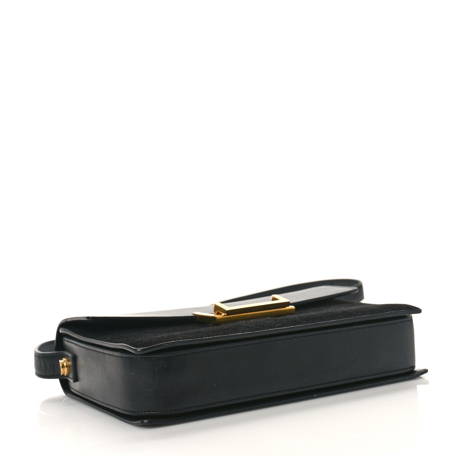 Saint Laurent Suede Calfskin Medium Classic Lulu Bag Black 4 of 8