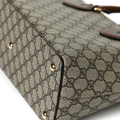 Gucci GG Supreme Monogram Small Zip Top Tote Beige Tuscany 13 of 13