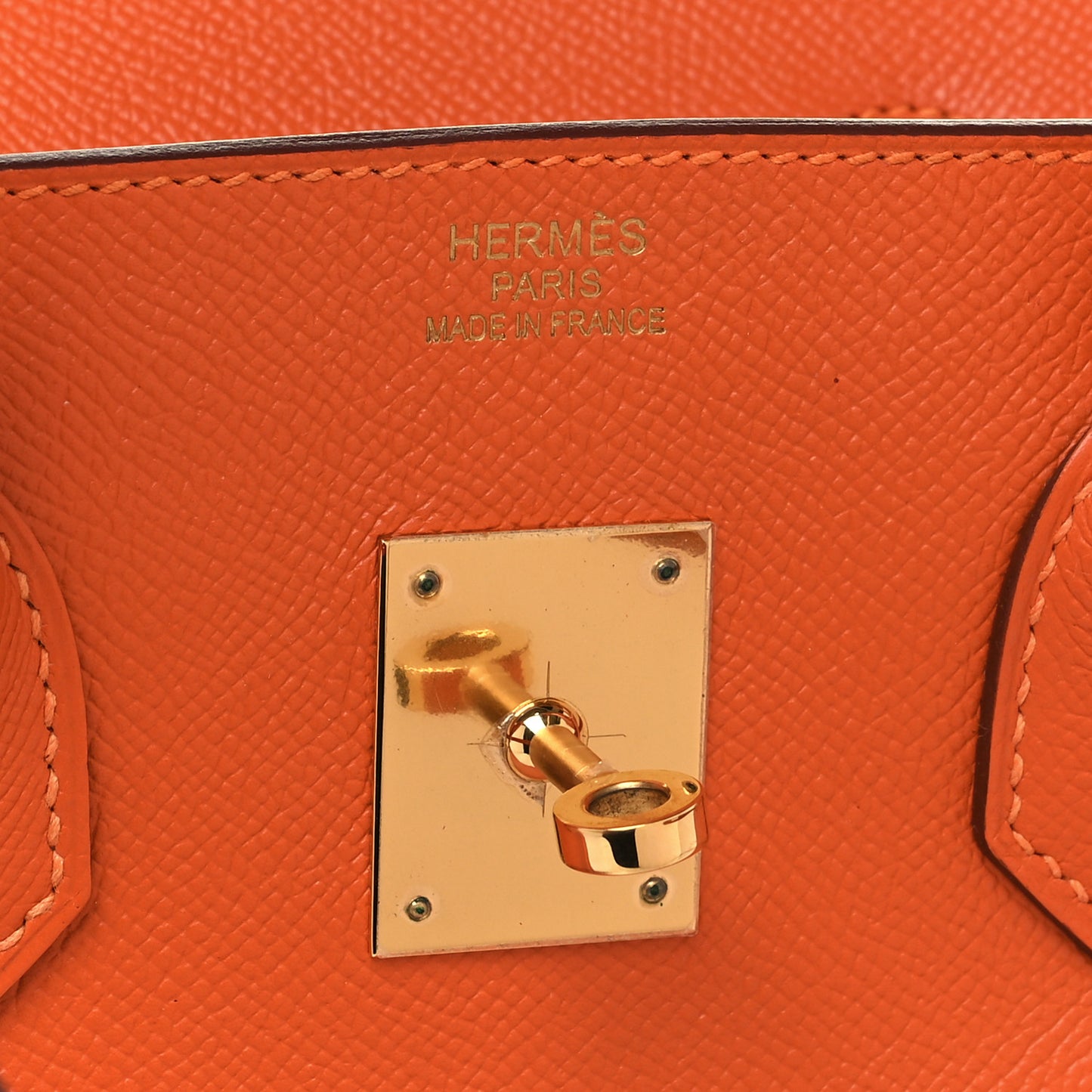 Epsom Birkin 35 Orange