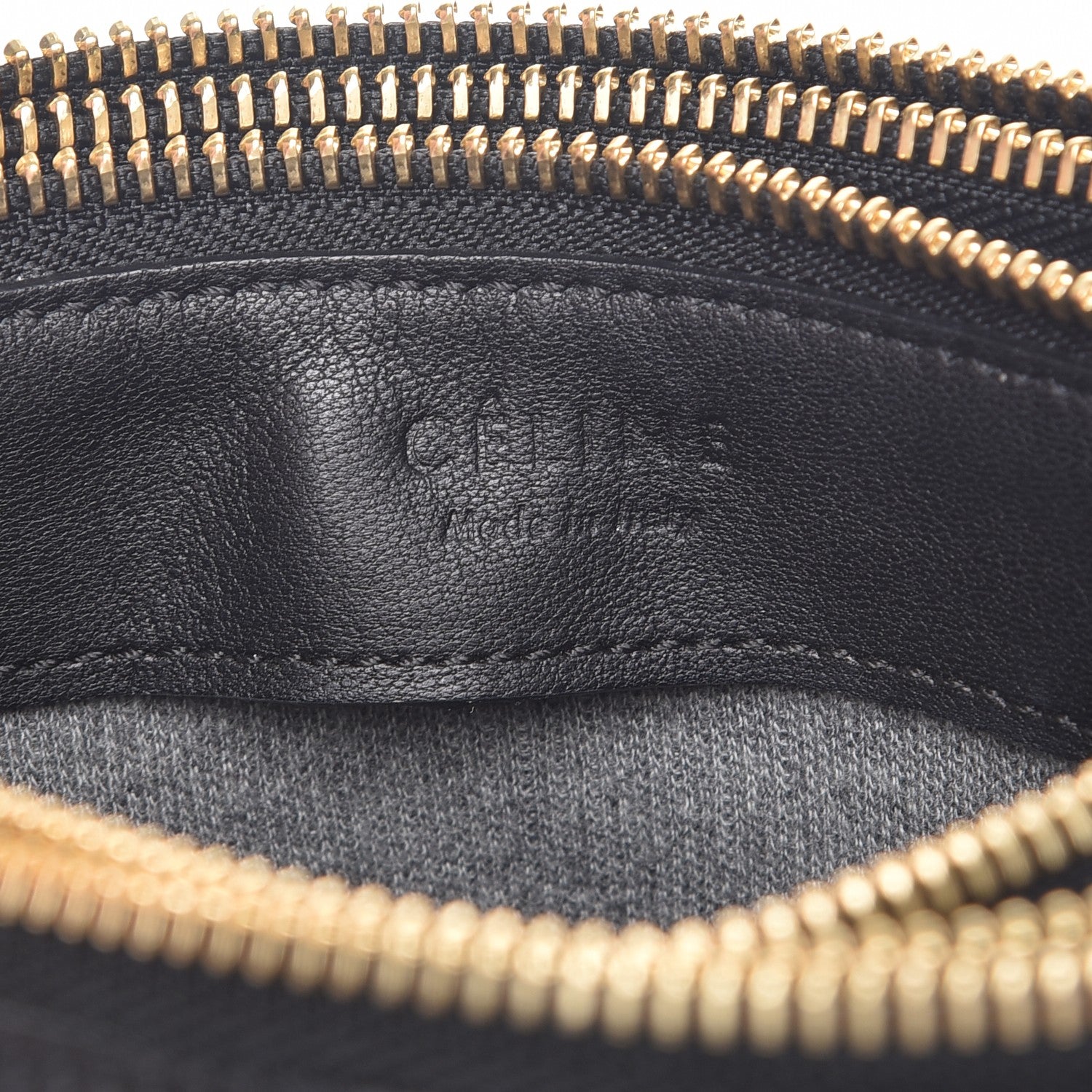 Celine Lambskin Small Trio Crossbody Bag Black 8 of 10