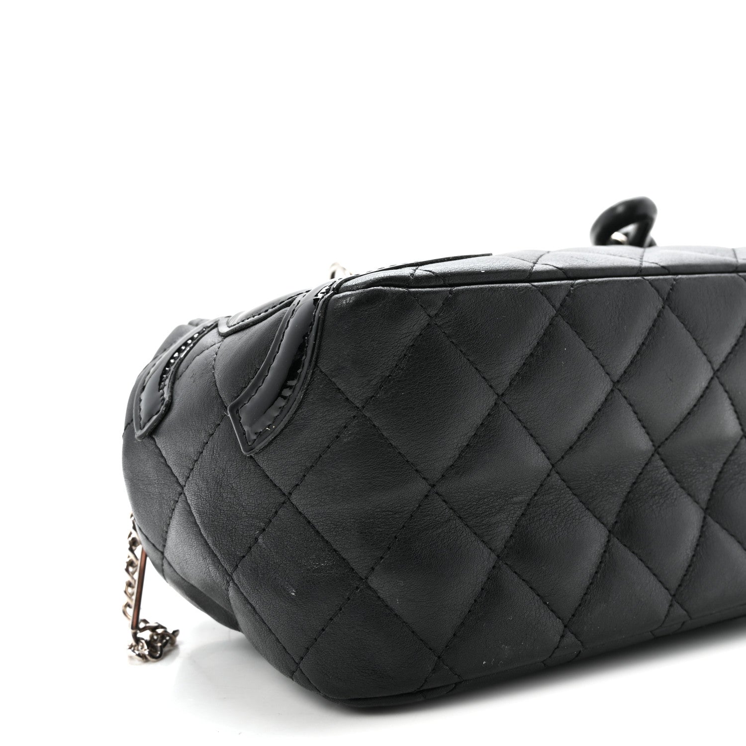 Chanel Calfskin Quilted Small Cambon Bowler Black 9 of 10
