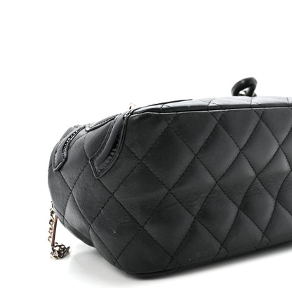 Chanel Calfskin Quilted Small Cambon Bowler Black 9 of 10