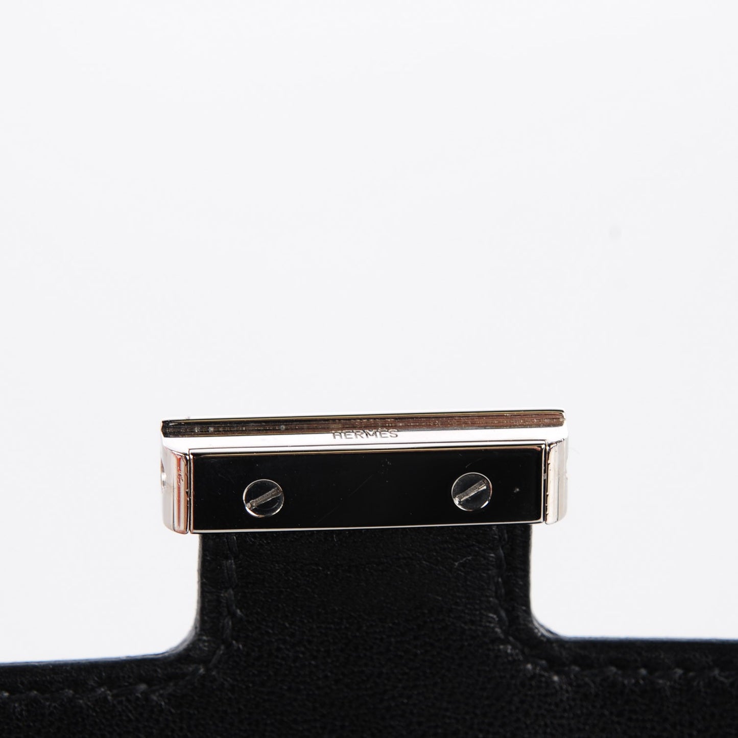 Shiny Alligator Constance Short Wallet Black