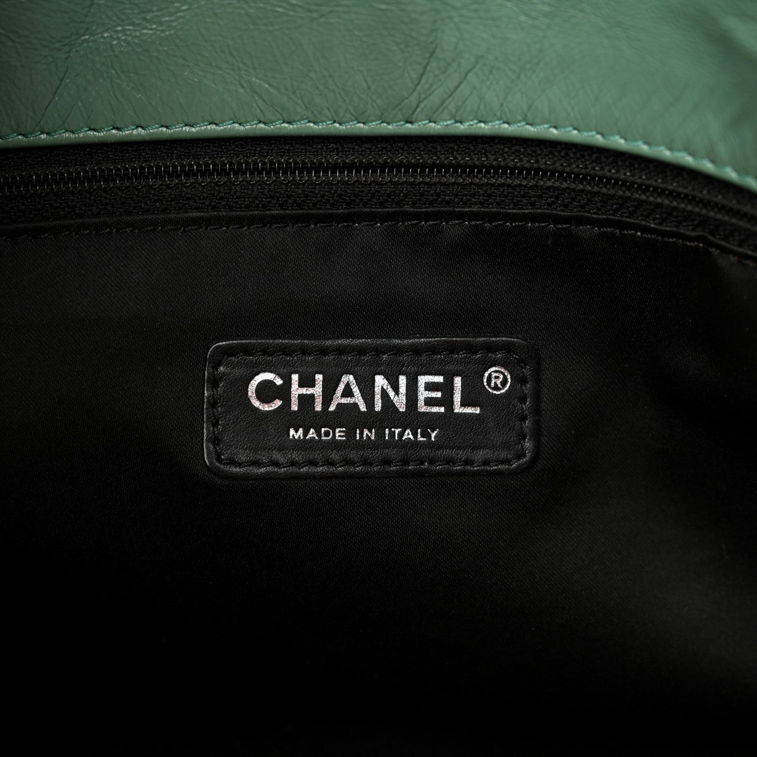 Chanel Glazed Calfskin Twisted Maxi Flap Green 6 of 10