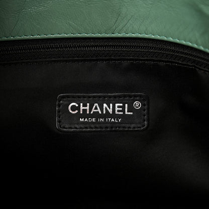 Chanel Glazed Calfskin Twisted Maxi Flap Green 6 of 10