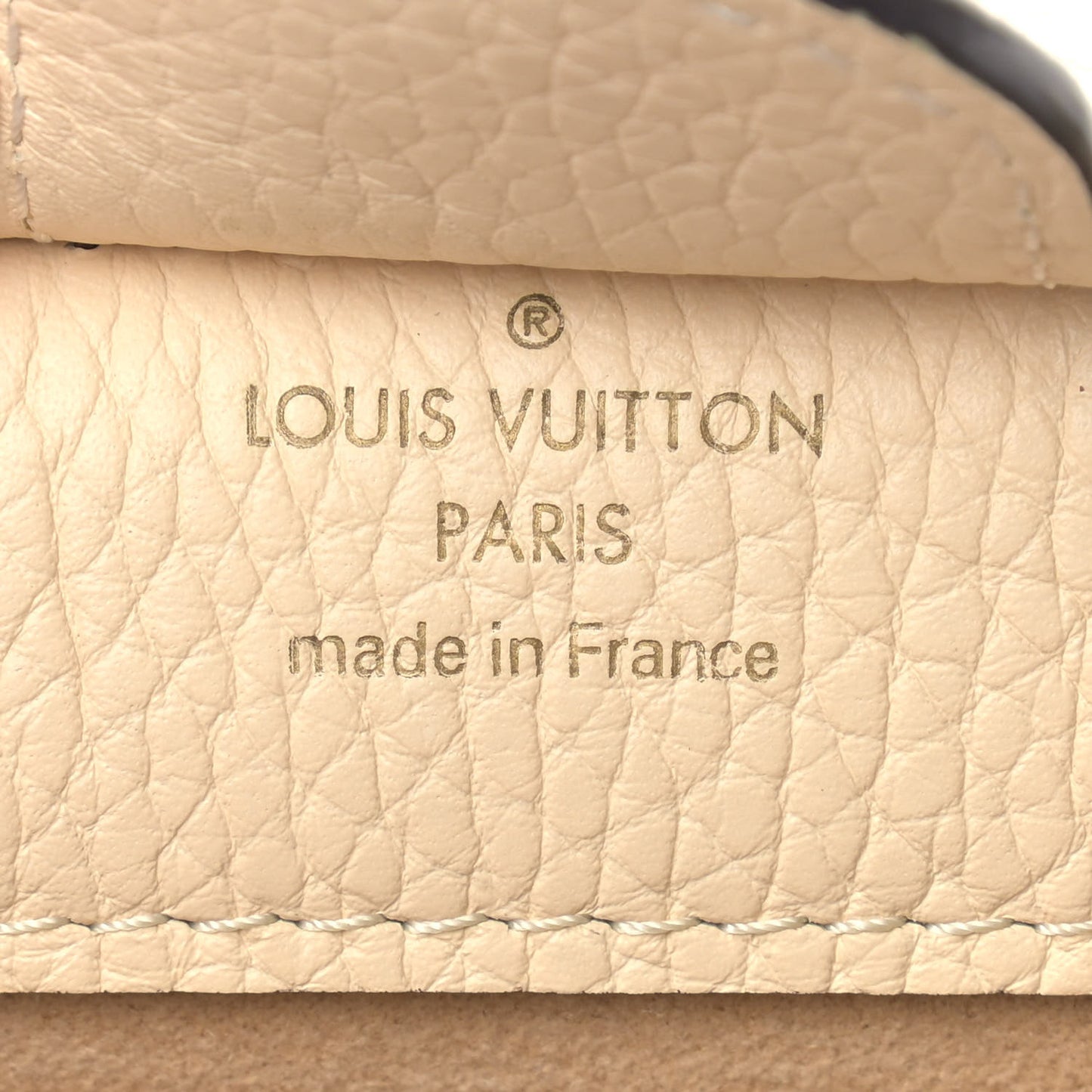 Damier Ebene Cuir Taurillon Brittany Creme