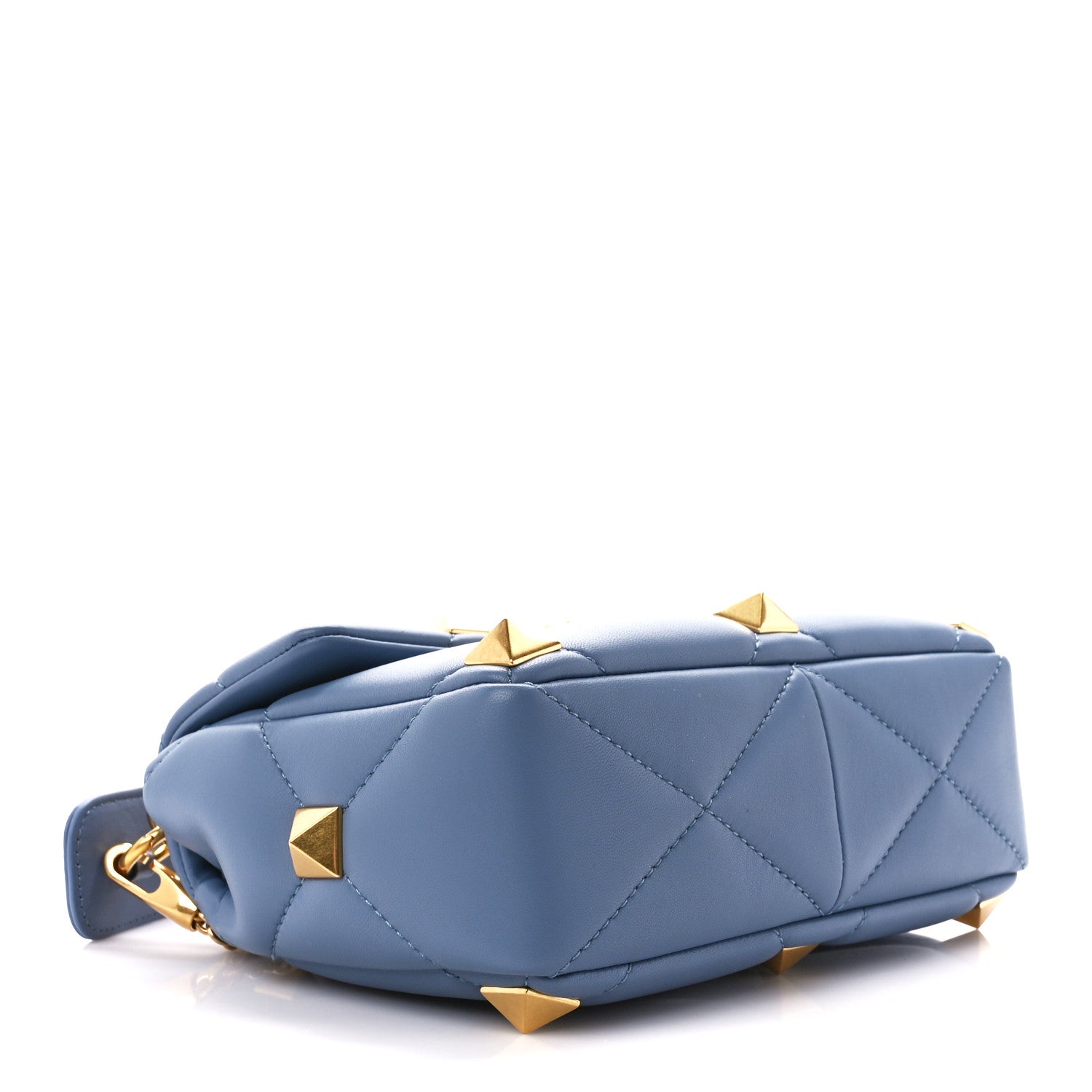 Valentino Garavani Nappa Medium Roman Stud Shoulder Bag Niagara 4 of 11