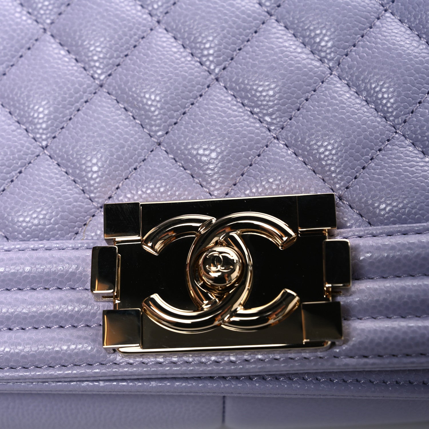 Chanel Caviar Quilted Medium Boy Flap Light Purple 11 of 12