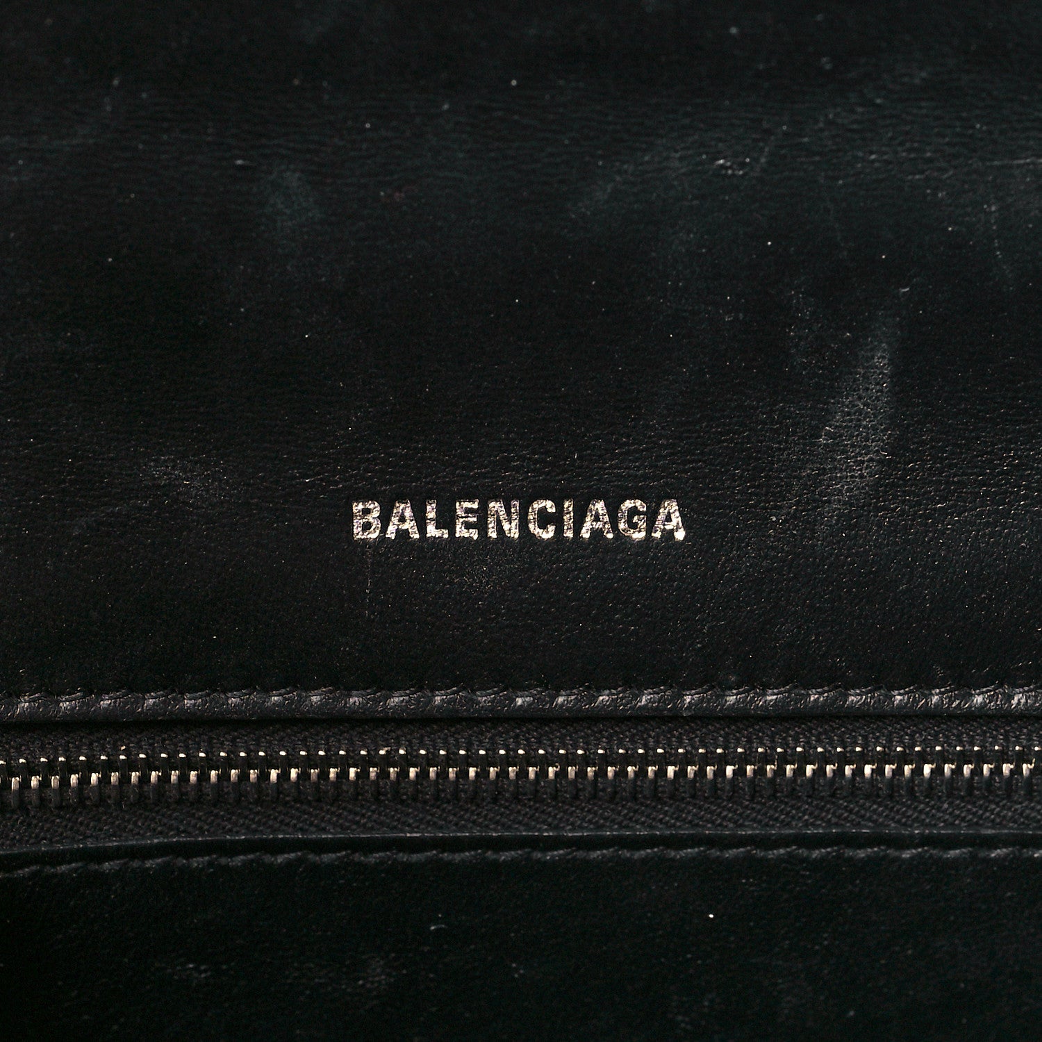 Balenciaga Shiny Box Calfskin Graffiti Logo Small Hourglass Top Handle Bag Black Silver 6 of 11