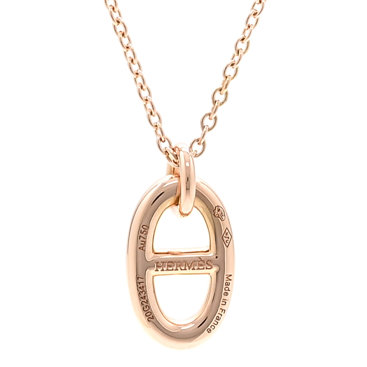 Hermes 18K Rose Gold PM Farandole Pendant Necklace 4 of 6