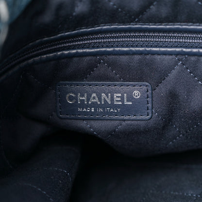 Chanel Denim Quilted Stitched Small Chanel 22 Blue 7 of 11